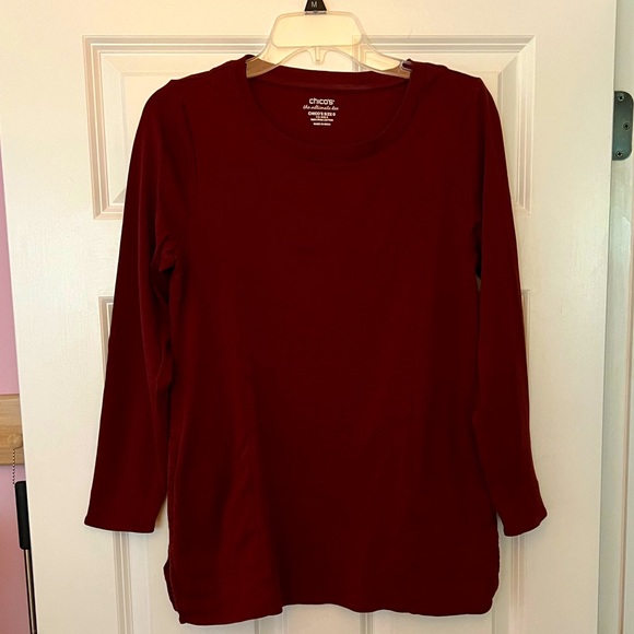 Chico’s Pima Cotton Tunic Top - Picture 1 of 5